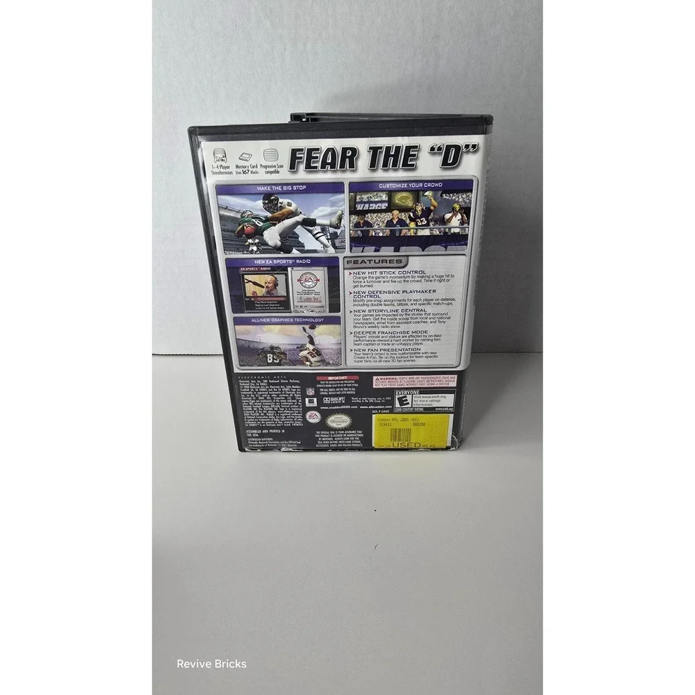 Madden NFL 2005 Nintendo GameCube , 2004 Game and Case Tested and‎ Working Great